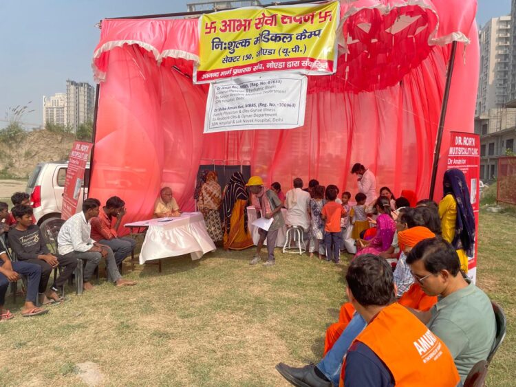 Medical Camp Brings Healthcare to Marginalised Families in Noida