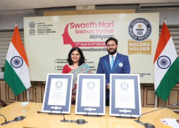India Bags Three Guinness World Records for ‘Swasth Nari, Sashakt Parivar Abhiyaan’