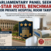Parliamentary Panel Seeks 3-Star Hotel Benchmark for Private Hospital Room Tariffs