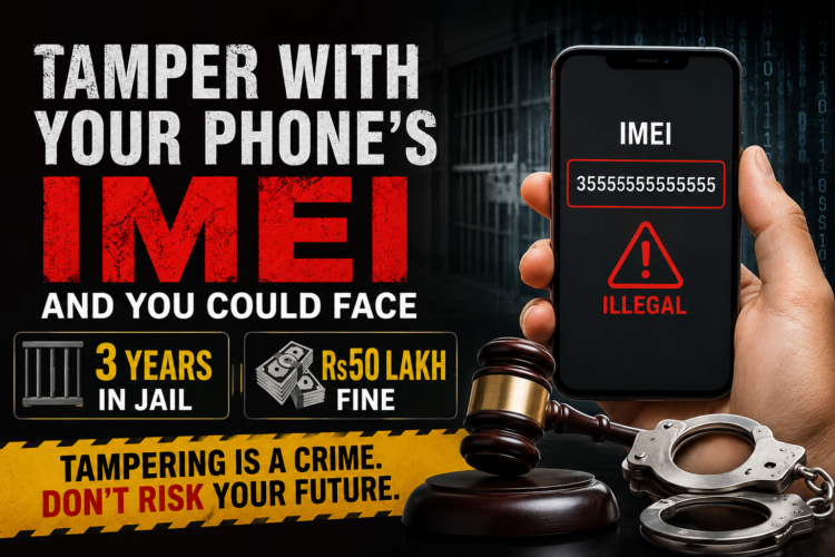 Tamper with your phone’s IMEI and you could face 3 years in jail, Rs50 lakh fine